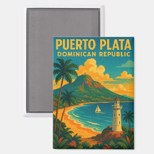 Vintag Puerto Plata Dominikanische Republik Magnet