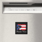 Vintag Puerto Rico Flag Coqui Boricua Magnet (In Situ (Geschirrspüler))