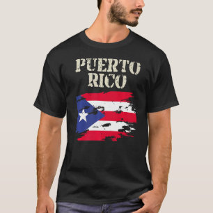 Vintag Puerto Rico Puerto Rico Flag, Boricua Pre T-Shirt