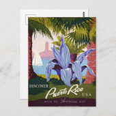 Vintag Puerto Rico Reisen Postkarte (Vorne/Hinten)