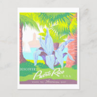 Vintag Puerto Rico Reiseposter