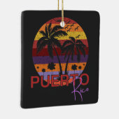 Vintag Puerto Rico Summer Beach Keramikornament (Rechts)