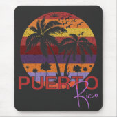 Vintag Puerto Rico Summer Beach Mousepad (Vorne)