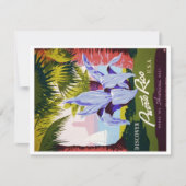 Vintag Puerto Rico Tropical Ankündigung (Vorderseite)