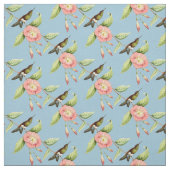 Vintag Puff Leg Hummingbird Stoff (Muster)