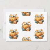 Vintag Pumpkin Carving Einladung (Rückseite)