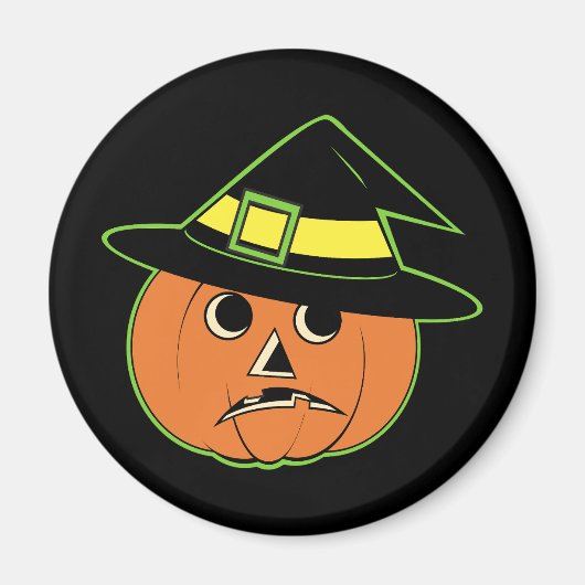 Vintag Pumpkin Hexenmagnet Magnet (Vorne)