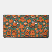 Vintag Pumpkin Monster Party Joy Schreibtischunterlage (Vorderseite)
