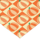 Vintag Pumpkin Orange Tartan Karierter Erntedank Tischdecke (Schrägansicht)