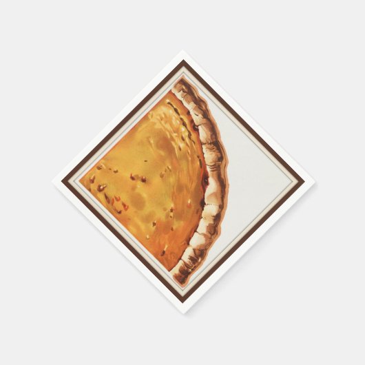 Vintag Pumpkin Pie Paper Napkin Serviette (Ecke)