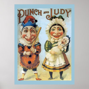 Vintag Punch und Judy Poster