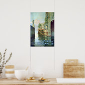 Vintag Punta di Balbianello Lago di Como Italien Poster (Küche)