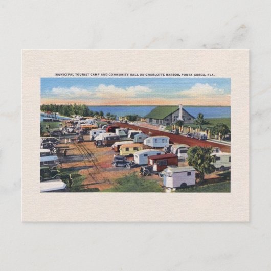 Vintag Punta Gorda Florida Postkarte (Vorderseite)