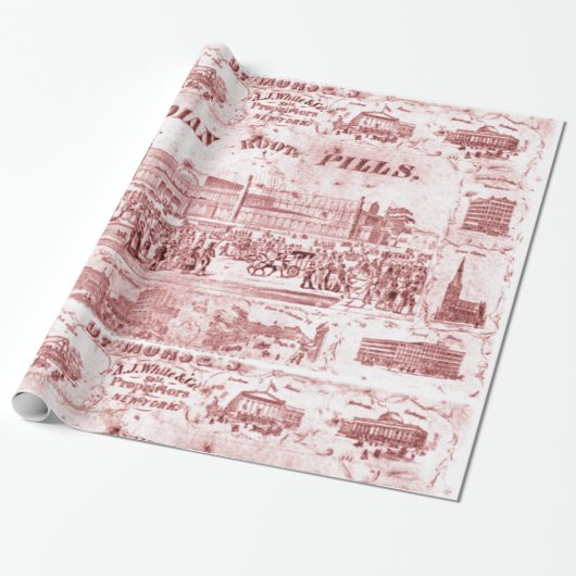 "Vintag-Quackery" Geschenkpapier (Ungerollt)