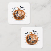 Vintag Quadratische Visitenkarte (Vorne/Hinten)