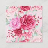 Vintag Quadratische Visitenkarte (Rückseite)