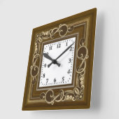 Vintag Quadratische Wanduhr (Winkel)