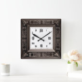 Vintag Quadratische Wanduhr (Zuhause)
