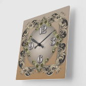 Vintag Quadratische Wanduhr (Winkel)