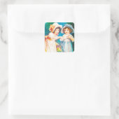 Vintag Quadratischer Aufkleber (Tasche)