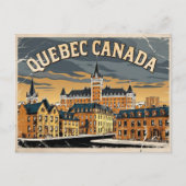 Vintag Quebec, Kanada Postkarte (Vorderseite)