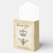 Vintag Queen Bee Monogram Vielen Dank Geschenkschachtel (Geöffnet)