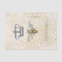 Vintag Queen Bee Royal Crown Gold Honeycomb