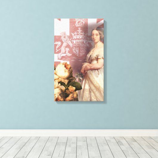 Vintag Queen Victoria Leinwanddruck (Insitu (Holzboden))