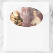 Vintag Queen Victoria Ovaler Aufkleber (Tasche)