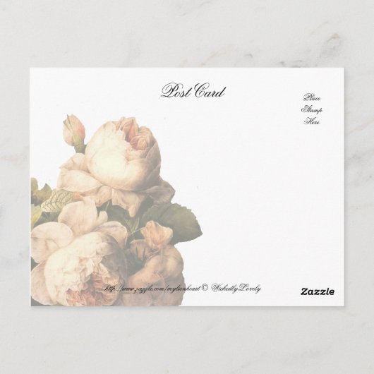 Vintag Queen Victoria Postkarte (Rückseite)