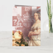 Vintag Queen Victoria Vielen Dank Dankeskarte (Rückseite)