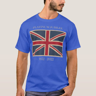 Vintag Queens Platinum Jubilee Souvenir Merchandi T-Shirt