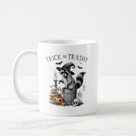 Vintag Raccoon Halloween Kaffeetasse