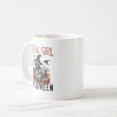 Vintag Raccoon Halloween Kaffeetasse (Vorderseite Links)