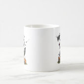 Vintag Raccoon Halloween Kaffeetasse (Mittel)