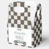 Vintag Race car 3. Geburtstag Geschenkschachtel (Offen)