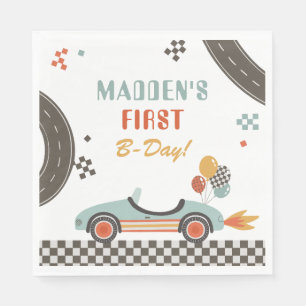 Vintag Race Car Party Napkins Serviette