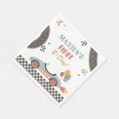 Vintag Race Car Party Napkins Serviette (Ecke)