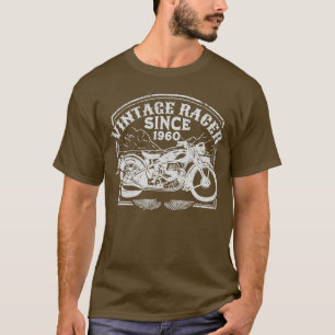 Vintag Racer Seit 1960 Retro Motorrad Motorrad T-Shirt