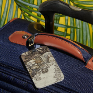 Vintag Rackham Mad Tea Party Alice im Wunderland Gepäckanhänger