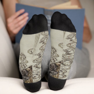 Vintag Rackham Mad Tea Party Alice im Wunderland Socken