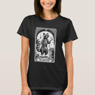 Vintag Racoon Skeleton Tarot Card Trash Panda Ast T-Shirt