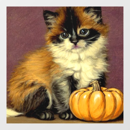Vintag Ragdoll Halloween Cat Fensteraufkleber (Blatt)
