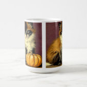 Vintag Ragdoll Halloween Cat Kaffeetasse (Mittel)