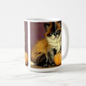 Vintag Ragdoll Halloween Cat Kaffeetasse (VorderseiteRechts)