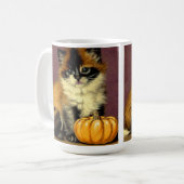Vintag Ragdoll Halloween Cat Kaffeetasse (Vorderseite Links)
