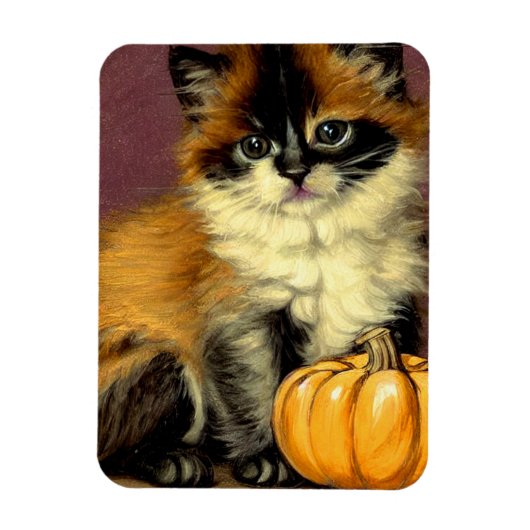 Vintag Ragdoll Halloween Cat Magnet (Vertikal)