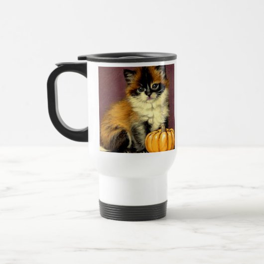 Vintag Ragdoll Halloween Cat Reisebecher (Links)