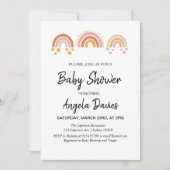 Vintag Rainbow Baby Shower Einladung (Vorderseite)
