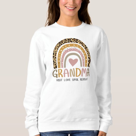 Vintag Rainbow Grandma Sweatshirt (Vorderseite)